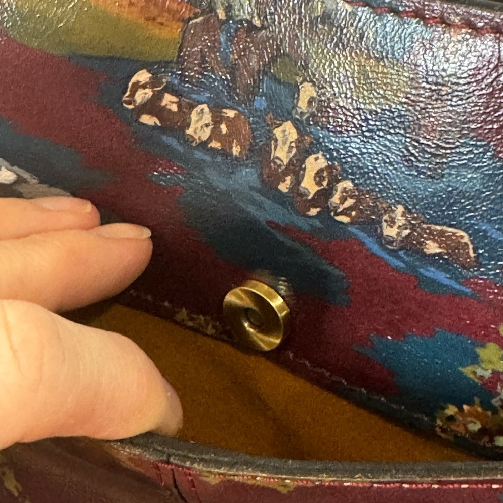PATRICIA NASH MONTANA SADIE LACE UP LEATHER SATCHEL BAG - Picture 11 of 16